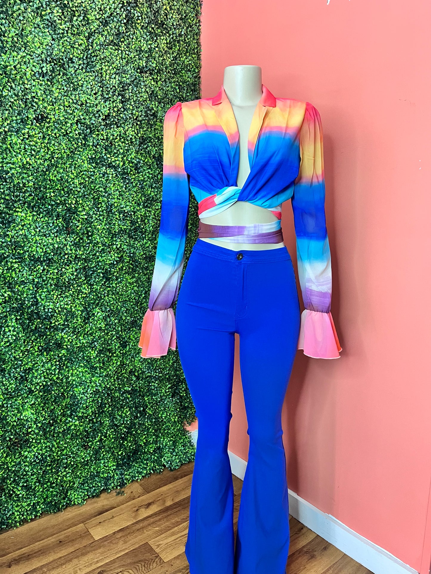 Sun Set Wrap Blouse