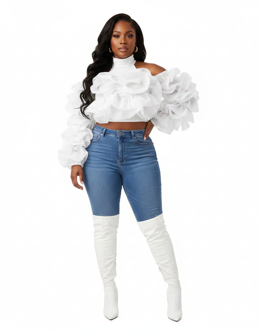 Dna Ruffle Top