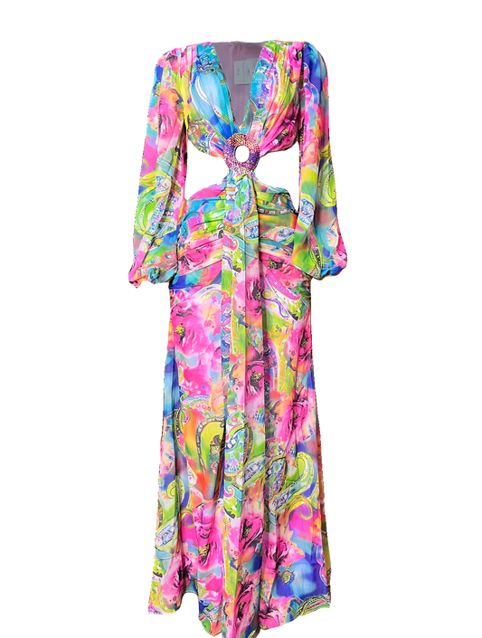 Flower Goddess Maxi Dress