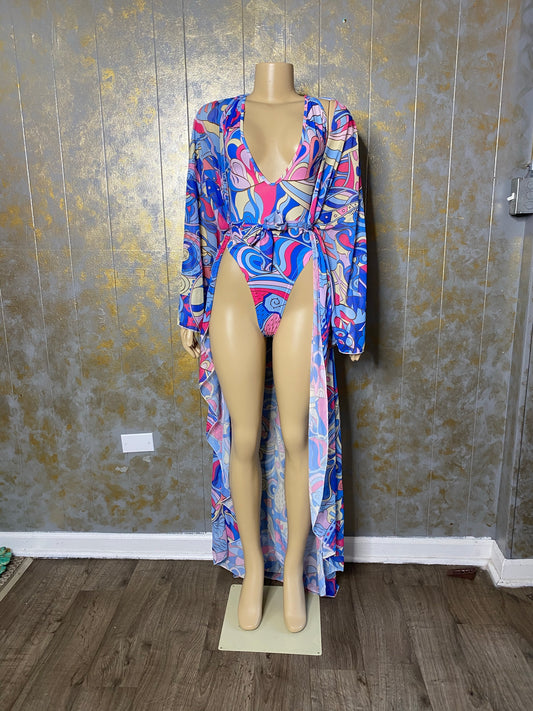 Pretty Paisley Swimming Set