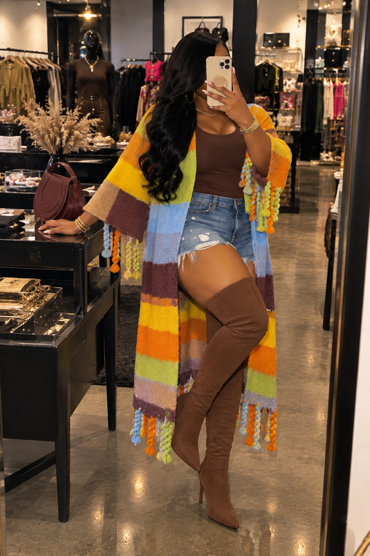 Fall Rainbow Cardigan