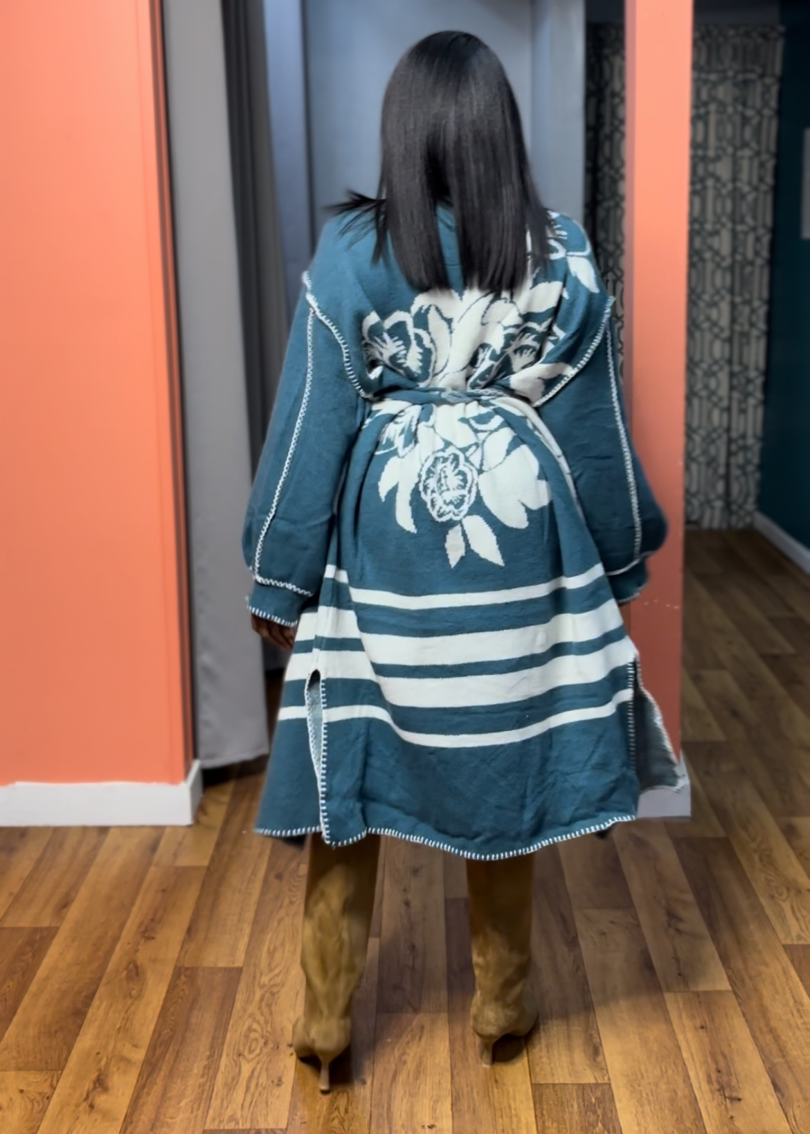 Teal Romance Cardigan