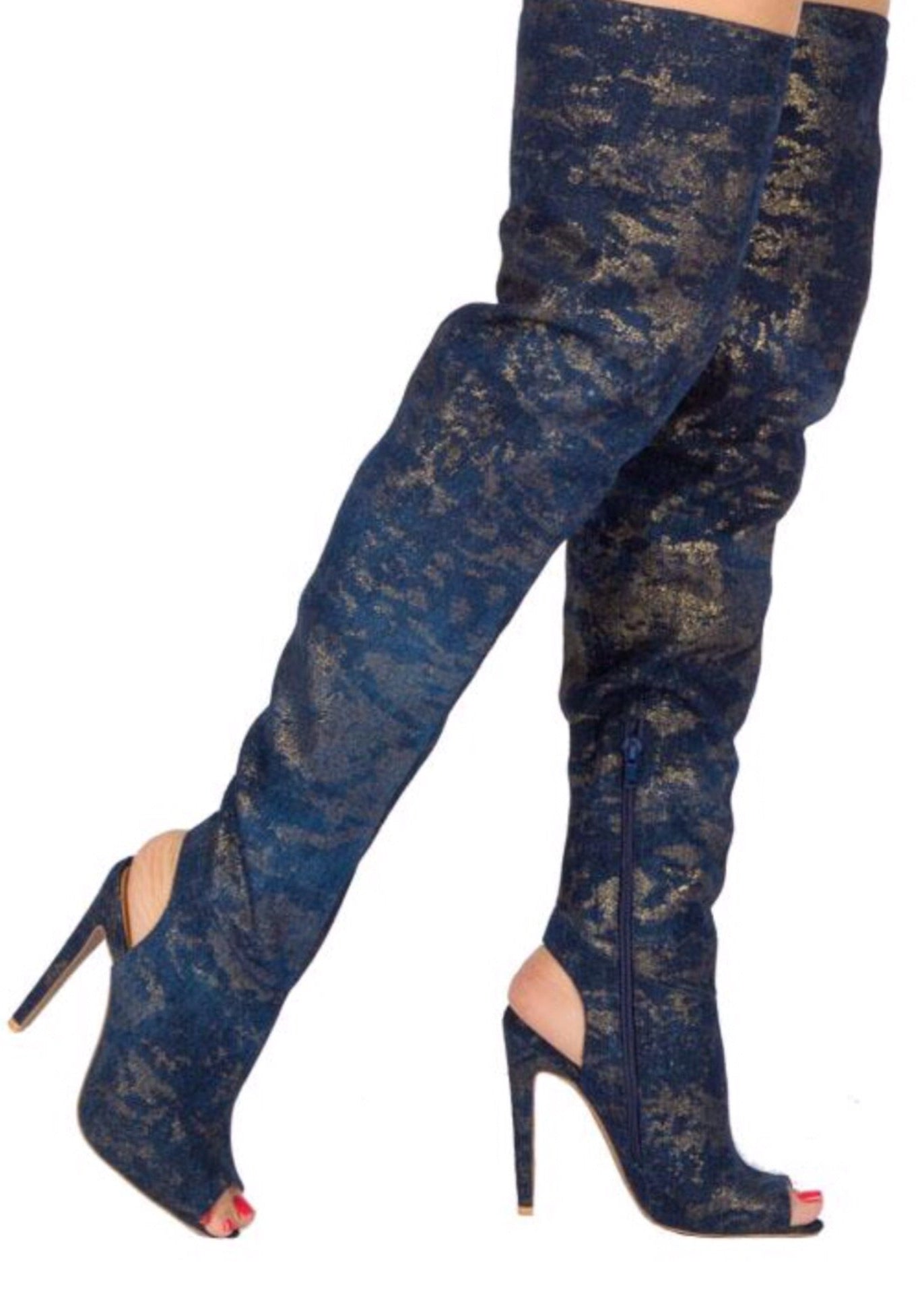 Navy Twinkle Boots