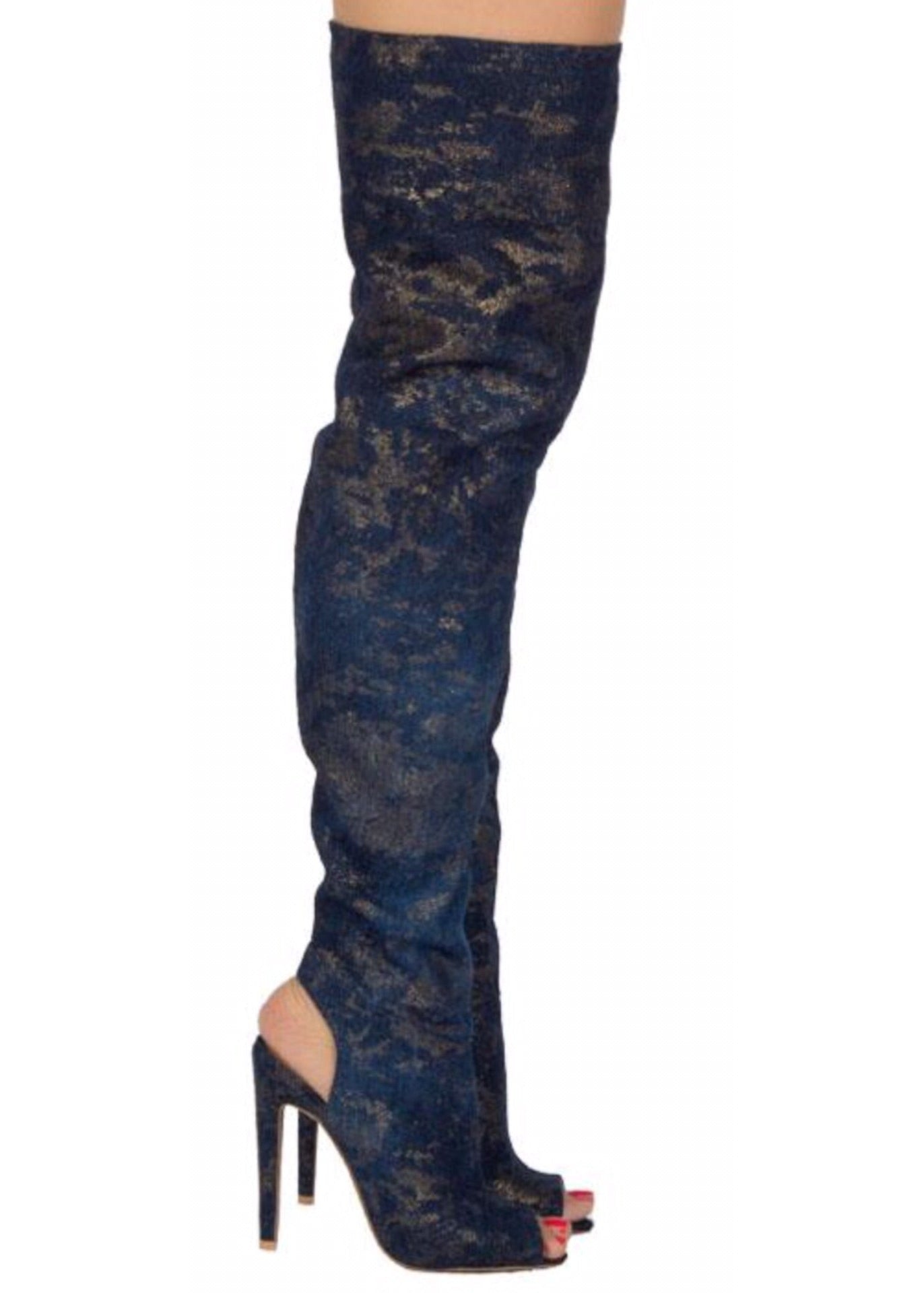 Navy Twinkle Boots